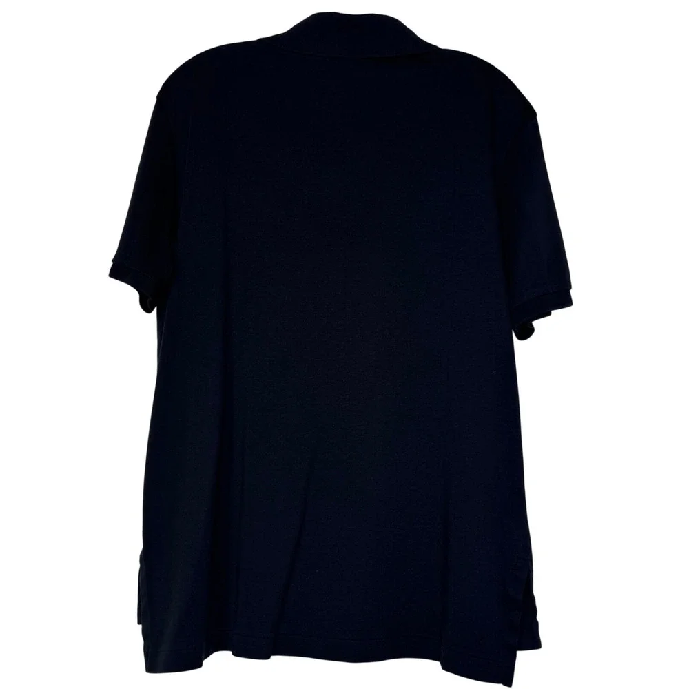 Polo Ralph Lauren Mens Black Pima Soft Touch Cotton Short Sleeve Polo Shirt L